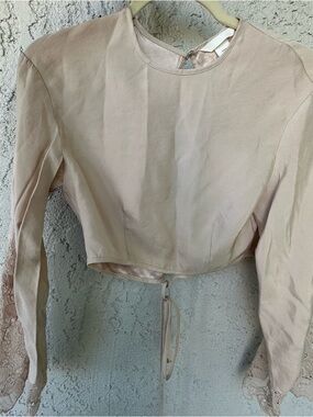 H&M Cream Lace Long Sleeve